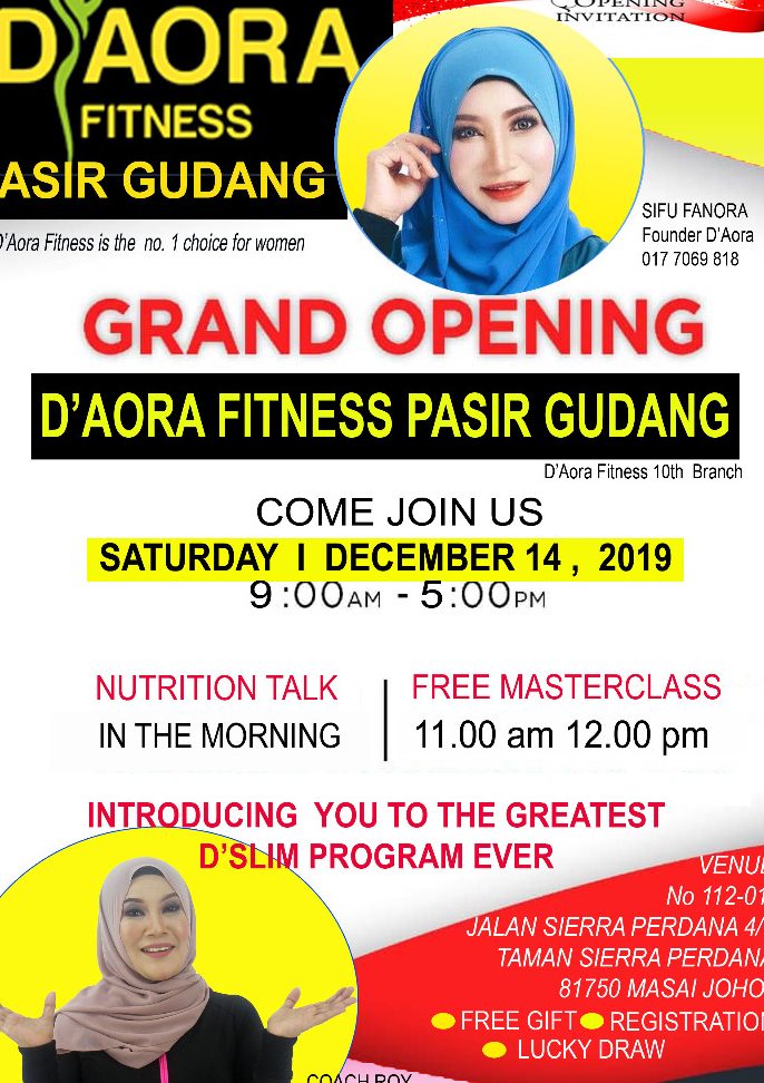 D'AORA FITNESS PASIR GUDANG 1 daora fitness pasir gudang